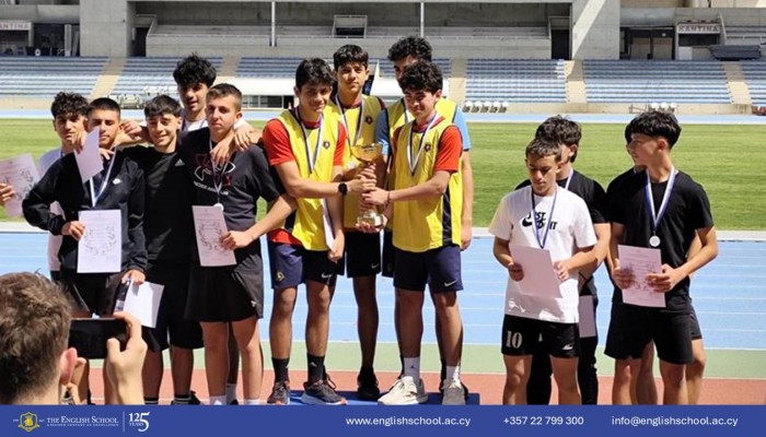 Junior Boys Shine at the Nicosia Schools Athletics Competition